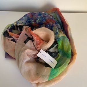 Proenza Shoulder Scarf Photo Print Fish